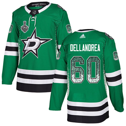 Adidas Men Dallas Stars #60 Ty Dellandrea Green Home Authentic Drift Fashion 2020 Stanley Cup Final Stitched NHL Jersey